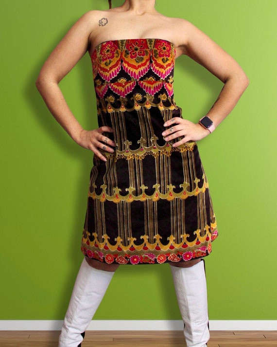 Velvet Y2K strapless dress - Gem