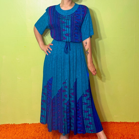 western style 1980s maxi dress - image 4