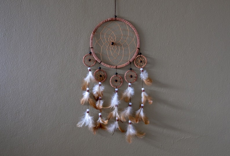 Dream Catcher Brown Dreamdatcher Wall Hanging Decor Home Decor Etsy