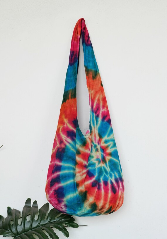 Tie dye shoulder sling cheap bags