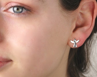 Gift for Teen Girl Aesthetic Earrings Gift for Girls Nickel Free Angel Dangle Earrings Hypoallergenic Angel Earrings Angel Wings