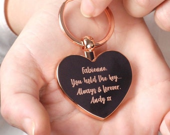 Embrace The Journey Orange Blossoms Rose Gold Key Ring - With Love