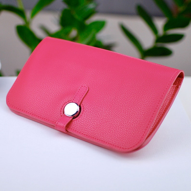 Personalised Carry All Travel Purse Faux Leather Purse Etsy