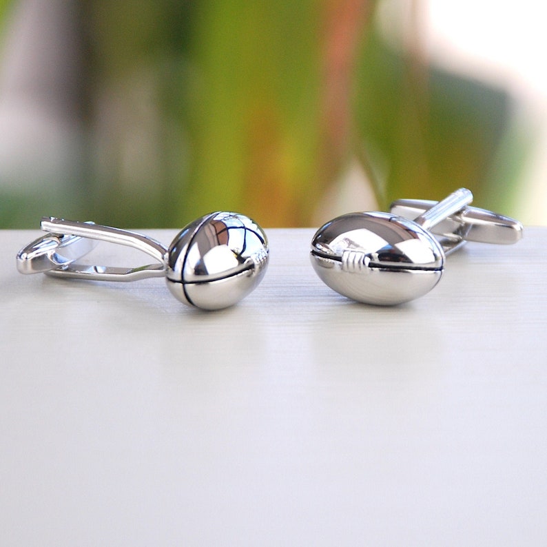 personalised rugby cufflinks