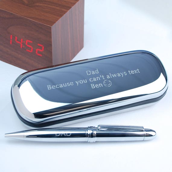 Personalised Ballpoint Pen and Pencil in Box Set Retirement Graduation Xmas Gift