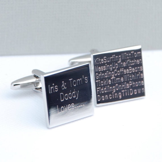 personalised cufflinks for daddy