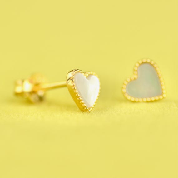 Orecchini A Cuore Con Perle E Ear Jacket, Vintage Oro, Doppio Lato, Gioielli Per Donna, Regalo Elegante - 5
