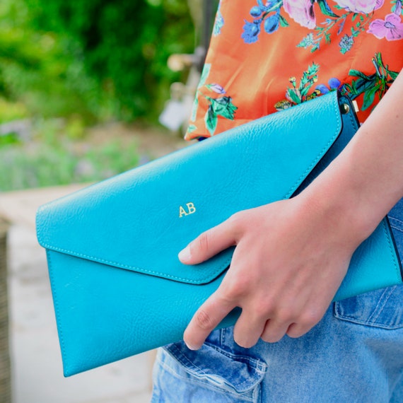 Faux leather clutch bag sale