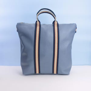 Monogram Leather Rucksack - Personalised Italian leather Backpack image 10