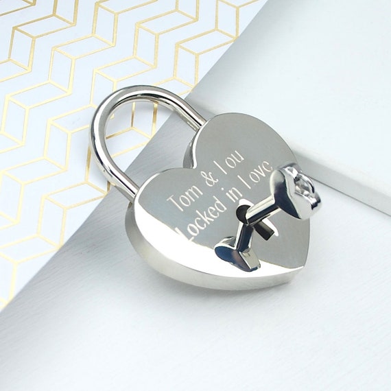 Personalized Padlock Necklace - OurCoordinates Silver / 45 cm