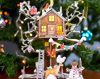 Personalised Treehouse Advent Calendar - Christmas Countdown
