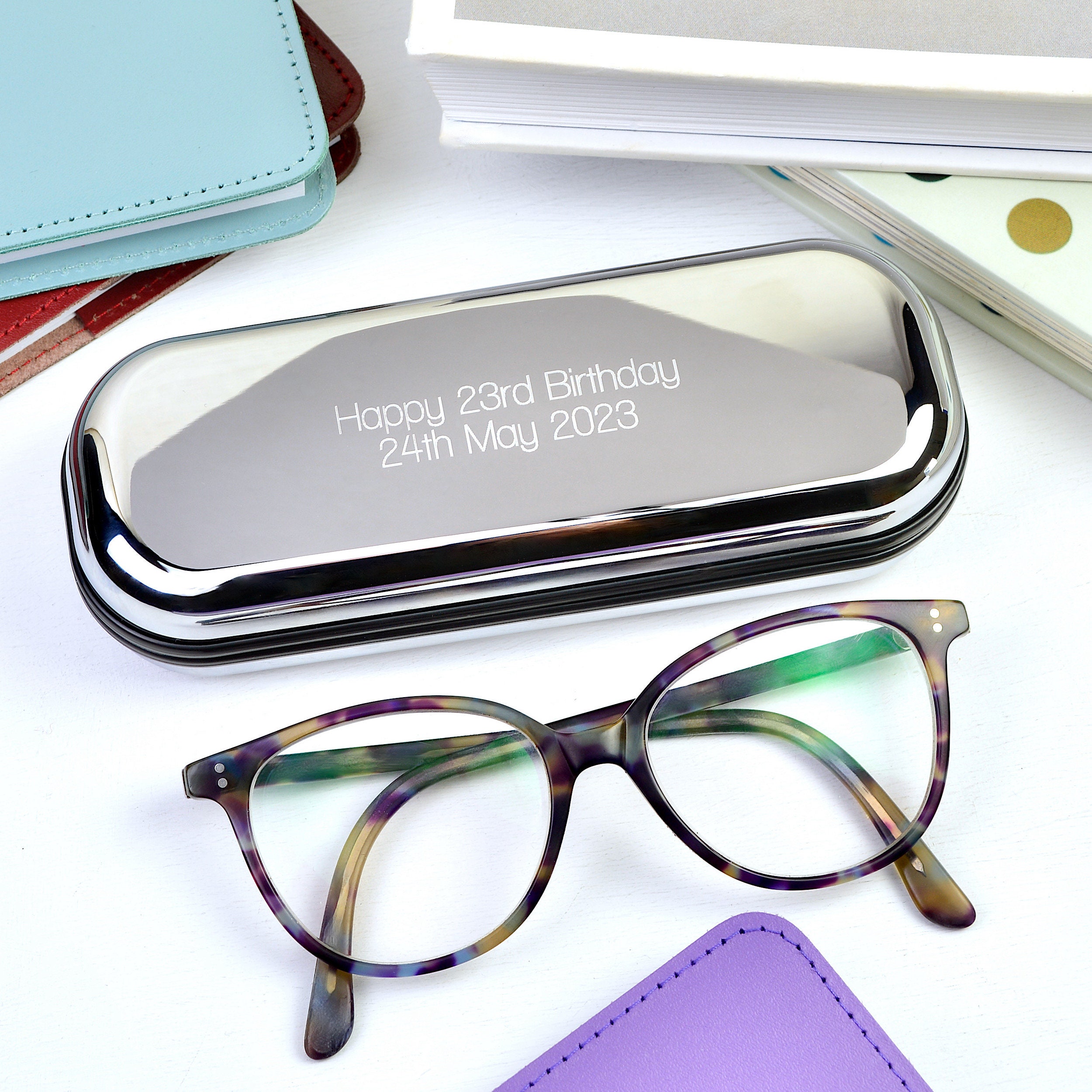 Glasses Case（SILVER) / BanDe na Part Silver Glasses Case - Etsy UK