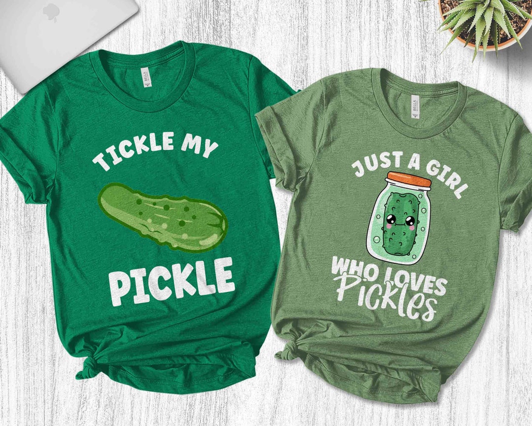 Funny Couple Shirts Tickle My Pickle Shirt Couple Matching Shirts funny-couple-shirts-tickle-my-pickle-shirt-couple-matching-shirts