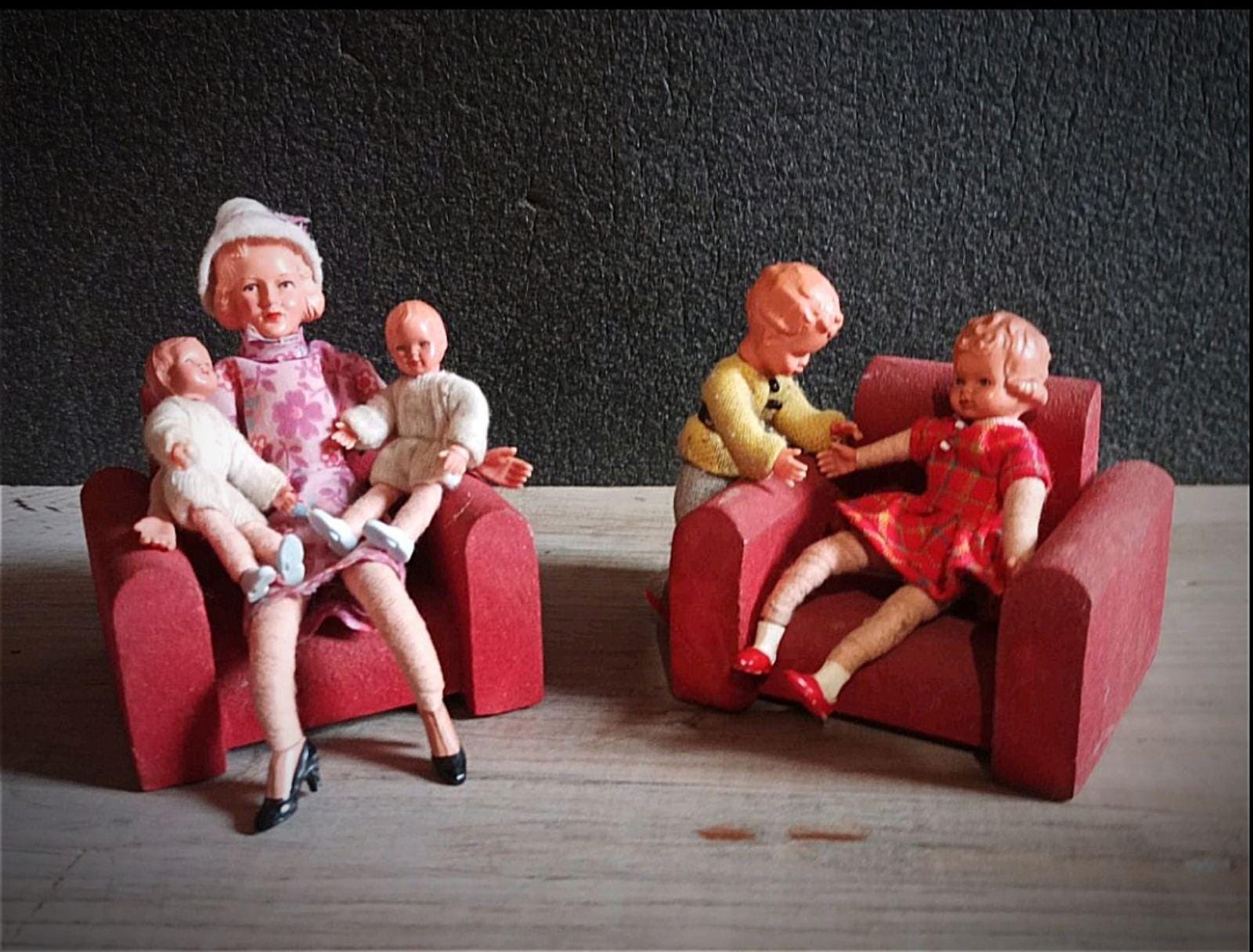 ヴィンテージ　ドール　ドイツ製　 caco doll ドールハウス Caco doll family - Etsy 日本