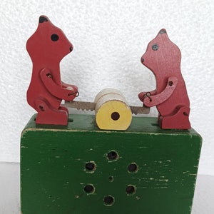 Ancient musical hurdy-gurdy, vintage toy of the USSR.Eco-friendly gift