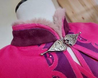 Frozen inspired Cape Heart Clasps/Hooks