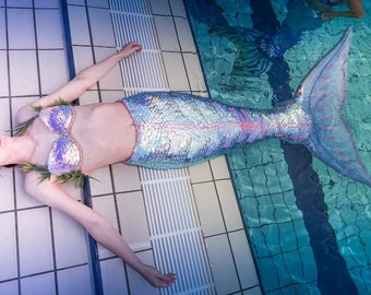 Swimmable Silicone Hybrid Mermaid Tail