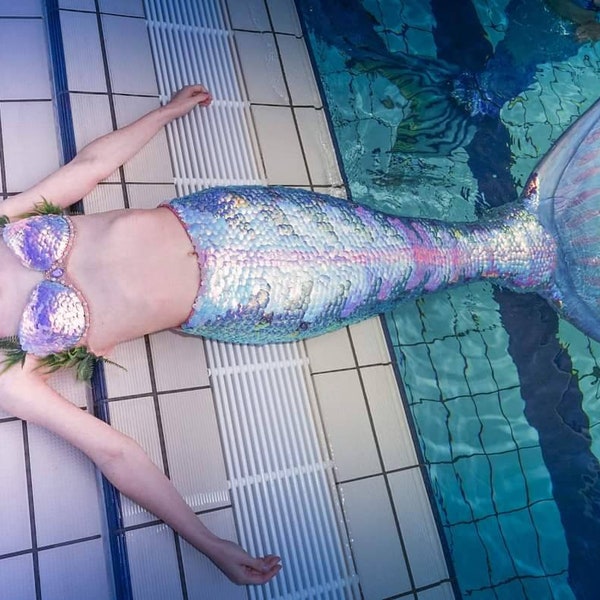 Swimmable Silicone Hybrid Mermaid Tail