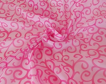 Aurora Pink Swirl fabric