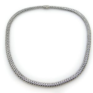 John Hardy Sterling Silver Classic Spiga Wheat Link Necklace 18 inch