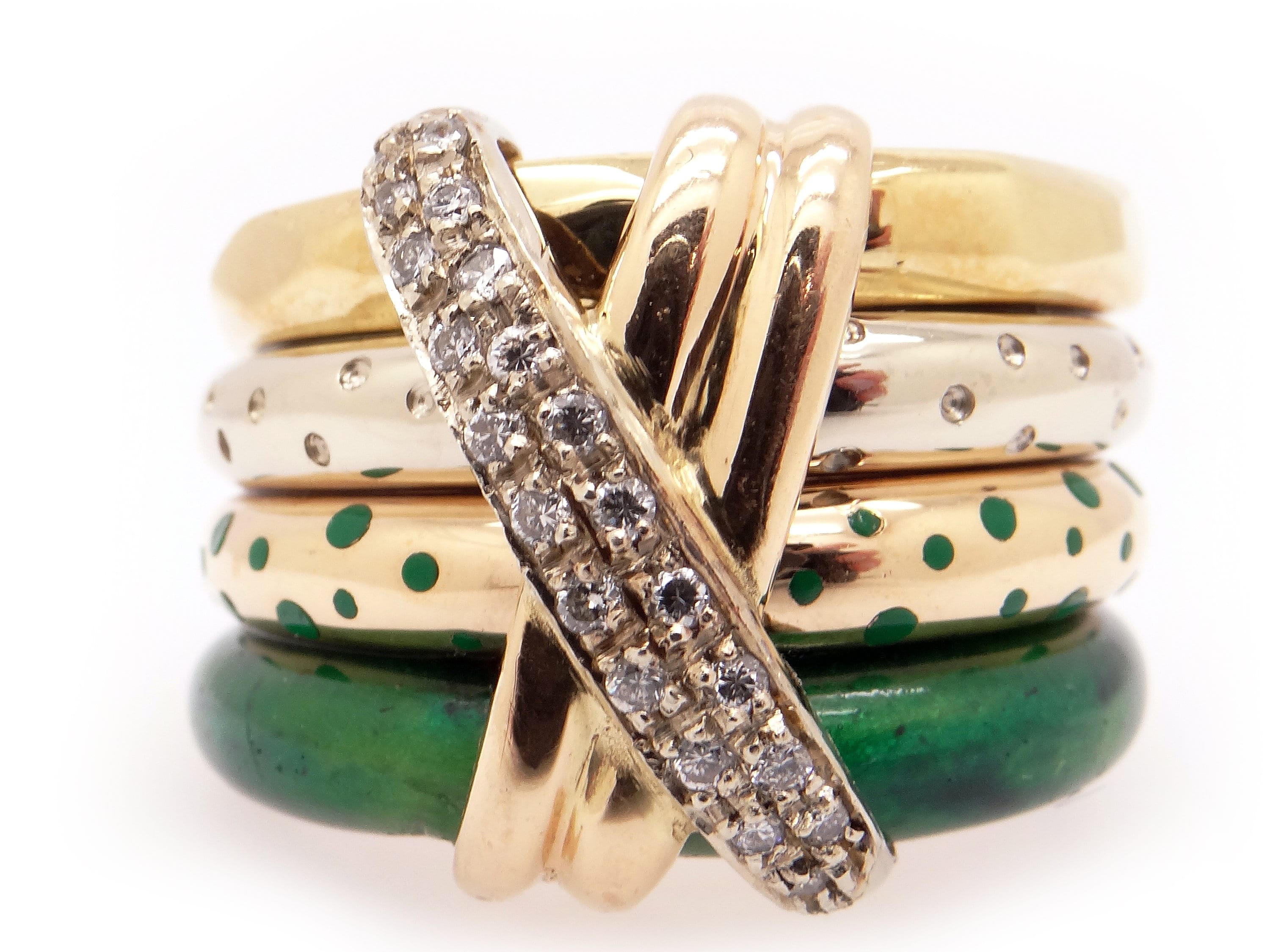 Exceptional La Nouvelle Bague 18k Gold .32ct Natural Diamond Exceptional La Nouvelle Bague 18k Gold .32ct Natural Diamond