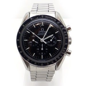 Omega Speedmaster Professional Stainless 42mm Black Chronograph Moon Watch 861