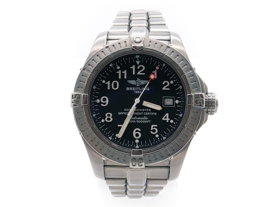 Mens Breitling Avenger Seawolf Titanium Automatic Watch Box Papers E17370 Etsy UK
