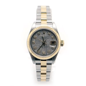 Rolex DateJust 26mm Steel 18k Gold Automatic Watch 79173 Meteorite Diamond Dial