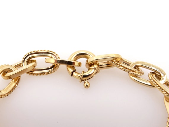 Fashionable 18k Yellow Gold Woven Link Chain 9.5m… - image 5