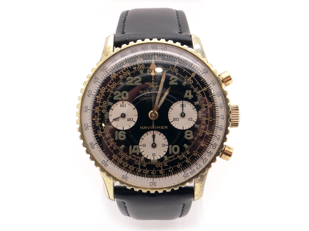 Vintage Breitling Navitimer Cosmonaute Two Tone Steel Gold