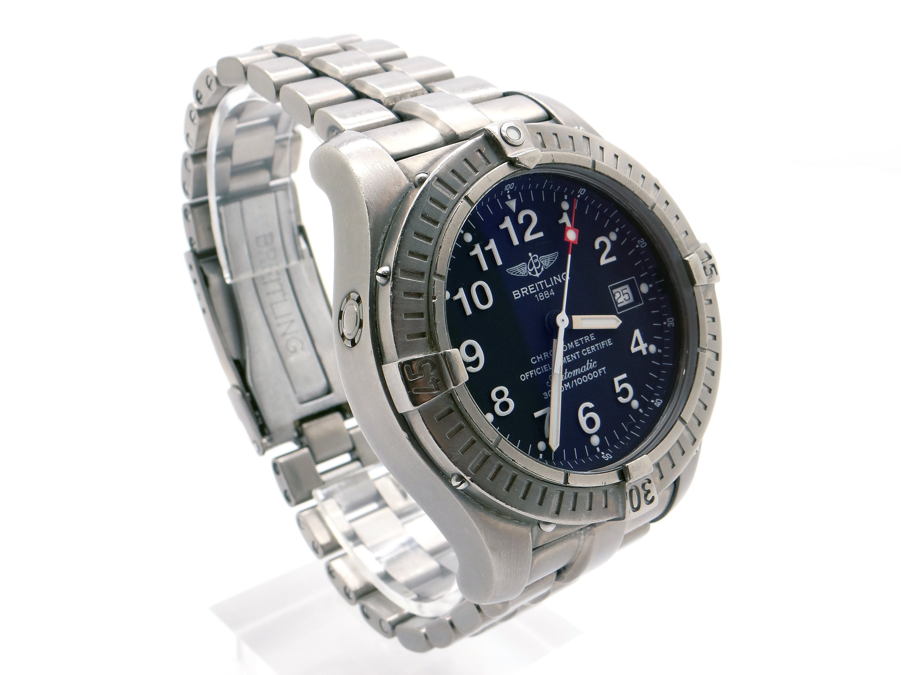 Mens Breitling Avenger Seawolf Titanium Automatic Watch Box Papeles E17370 Etsy Espana