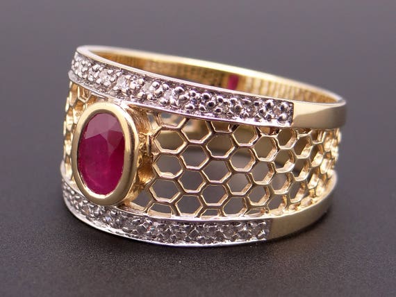 Exceptional 18k Yellow Gold .76ct Oval Cut Natura… - image 3