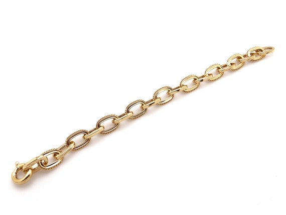 Fashionable 18k Yellow Gold Woven Link Chain 9.5m… - image 6