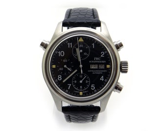 IWC Pilot Double Chronograph Spitfire Split Second Doppelchronograph Watch