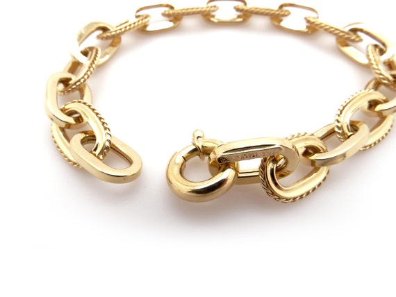 Fashionable 18k Yellow Gold Woven Link Chain 9.5m… - image 7