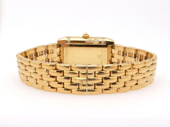 18k Gold Jaeger LeCoultre Rectangular Reverso 2ct… - image 9