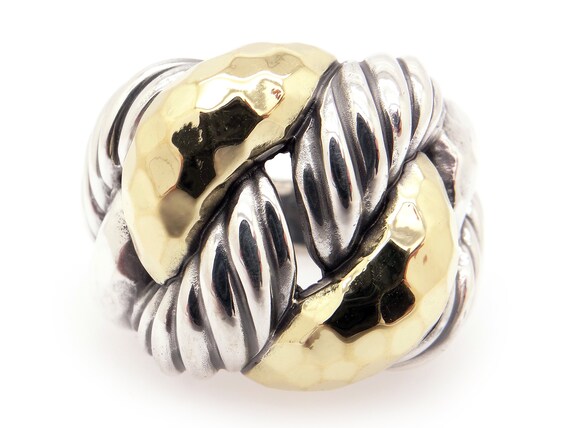 David Yurman Sterling Silver 18k Gold 