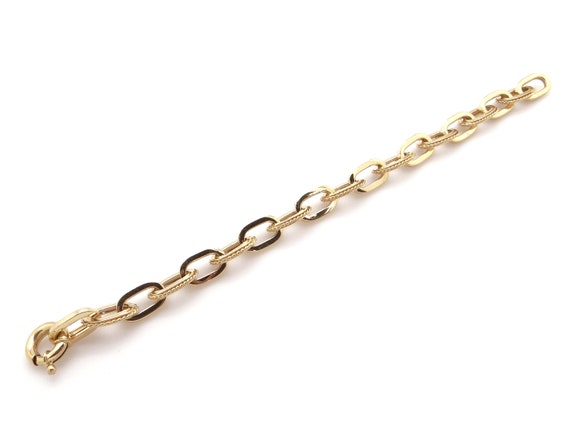 Fashionable 18k Yellow Gold Woven Link Chain 9.5m… - image 3