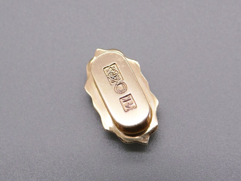 14k Yellow Gold .50ct Marquise Cut Blue Topaz Flower Slide Bracelet Charm
