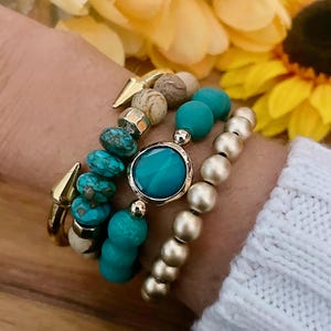 Pulseras de piedras preciosas/Pulseras de cuentas/Pulseras bohemias/Pulseras apilables/Pulseras hippies/Pulseras curativas