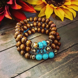 Pulseras de cuentas/Pulseras bohemias/Pulseras hippies/Pulseras de piedras preciosas/Pulseras apilables/Pulseras gitanas/Pulseras con dijes/Pulsera