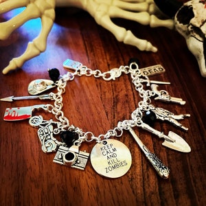 Walking Dead Charm Bracelet/Charm Bracelet/Walking Dead/Silver Charm Bracelet/Bracelet/Walking Dead Charms/walking dead jewelry