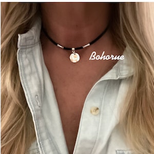 Boho choker/Southwestern choker/silver choker/bohemian necklace/hippie necklace/gypsy jewelry/hammered disc necklace/hammered disc choker