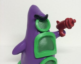 Purple Tentacle Figure Inspired by the Maniac Mansion Series