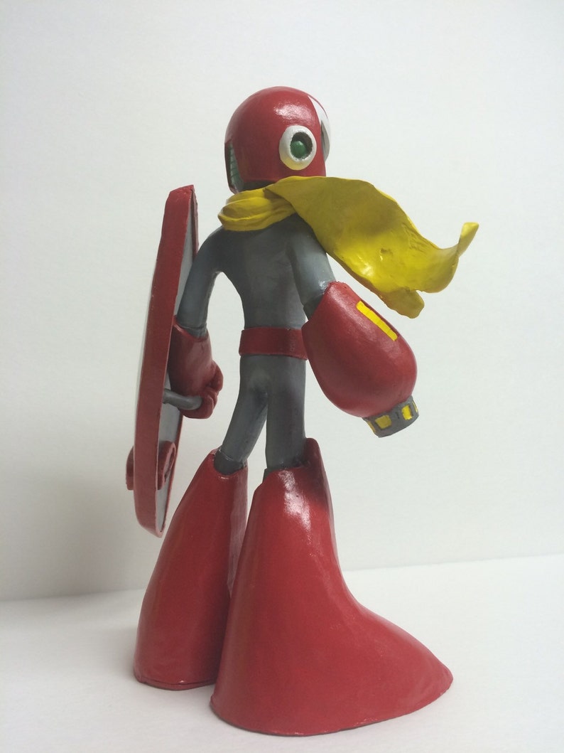 Protoman figure inspired by Mega Man Series Etsy