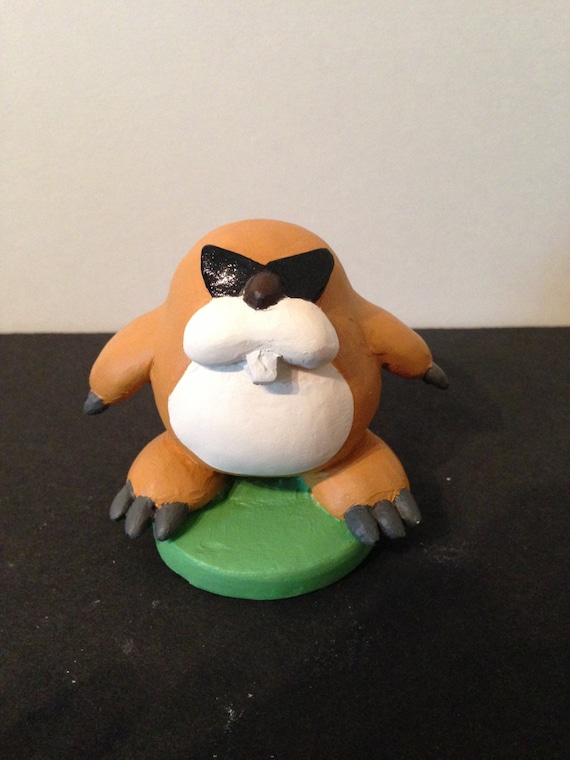 super mario monty mole plush