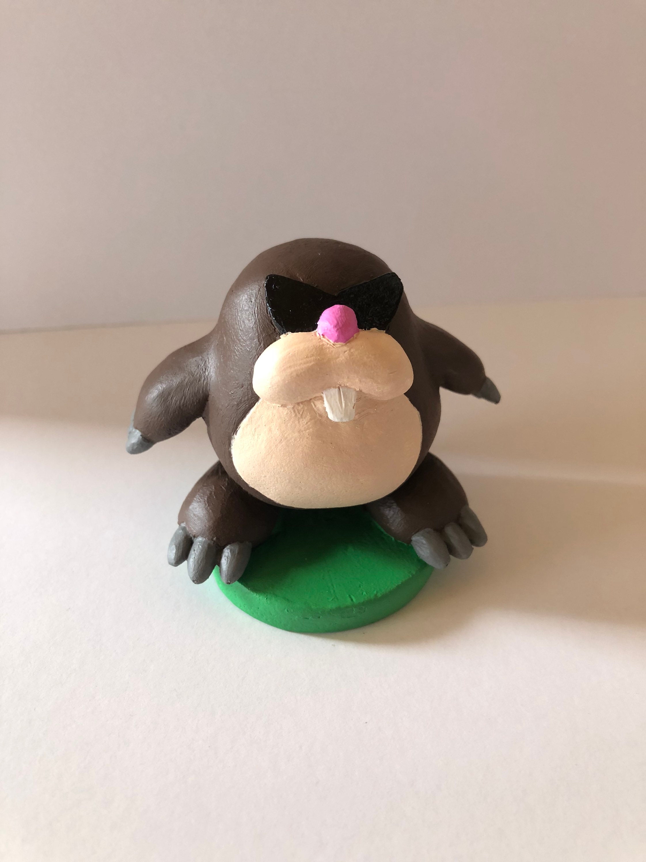 Monty Mole Figure Inspired by Super Mario Bros | Etsy