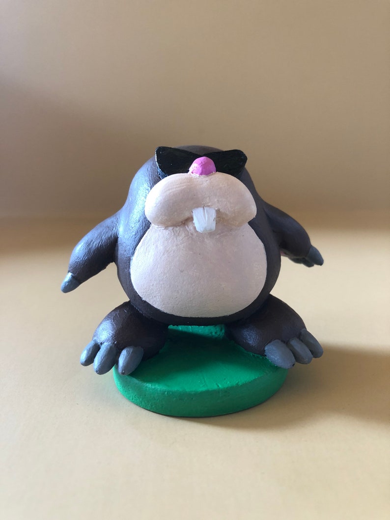 Monty Mole Figure Inspired by Super Mario Bros | Etsy