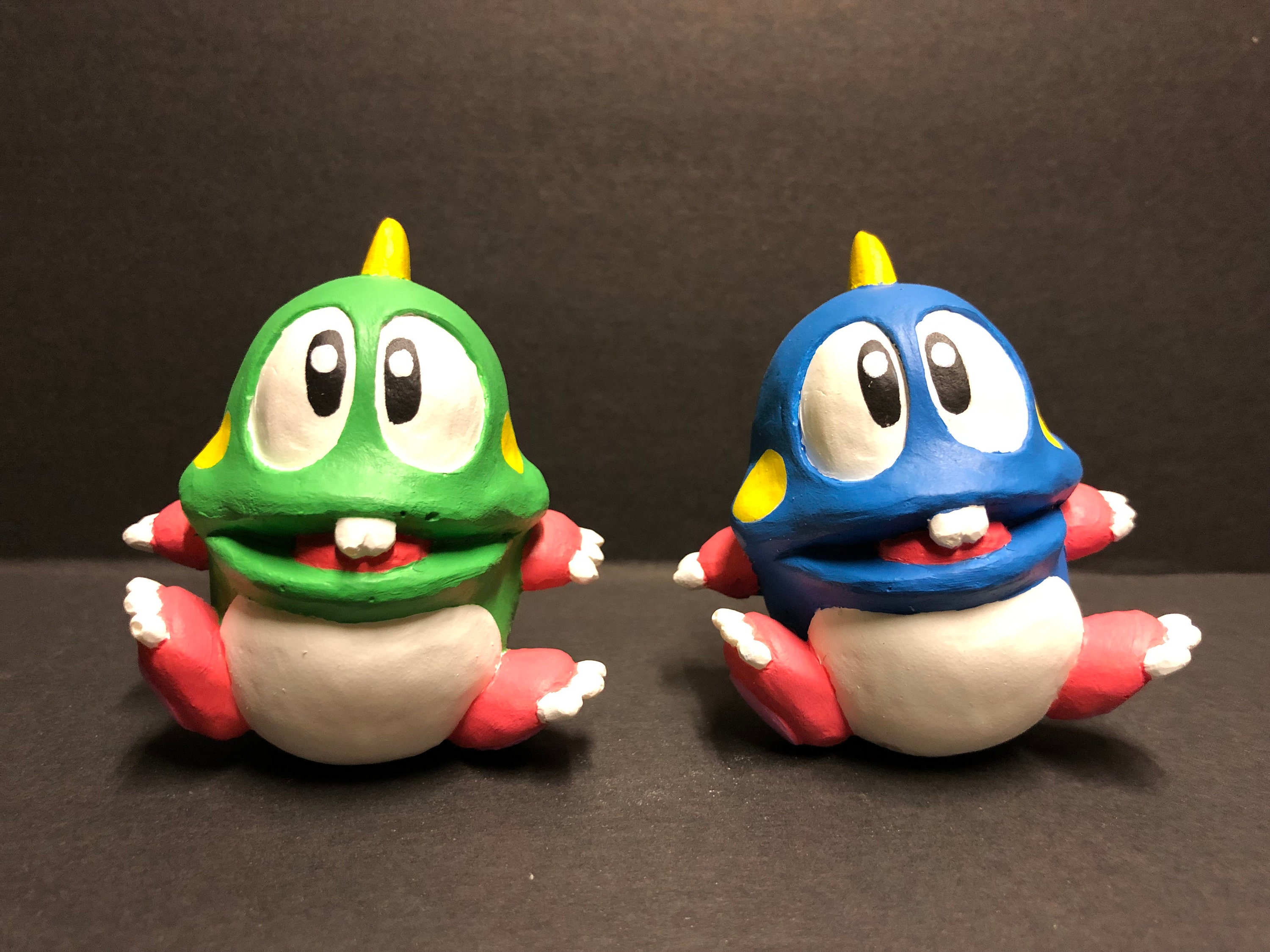 Bub and Bob Figures Inspired by the Bubble Bobble Series - Etsy