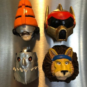 Fanmade TWRP mini magnets inspired by the band TWRP